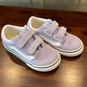 TODDLER OLD SKOOL VANS SHOES - Purple - Sz 8